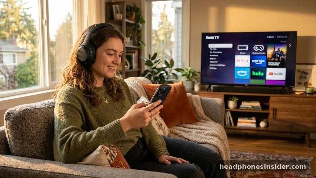 can you connect headphones to roku tv