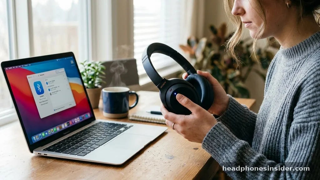 how to connect sony headphones to mac