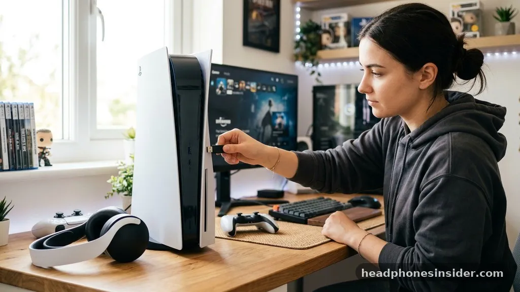 Setting Up Official PlayStation Wireless Headsets - how to connect headphones to ps5