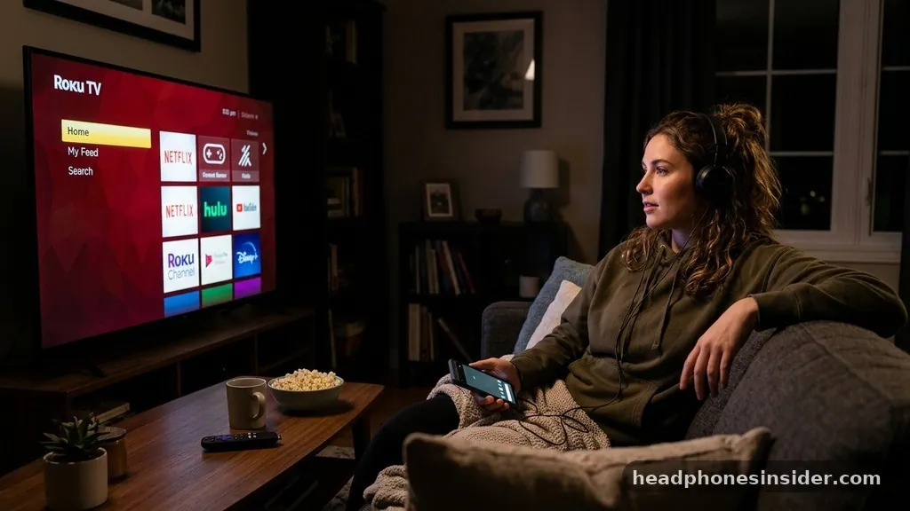 Utilizing the Official Roku Mobile App for Private Listening - can you connect headphones to roku tv